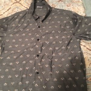 Pink Floyd button down shirt sleeve shirt